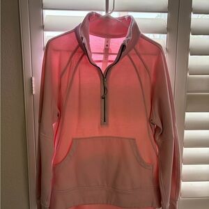 Lululemon Women's Pink Scuba Half-Zip sweatshirt